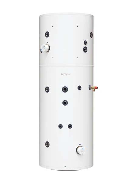 Zásobník na teplú vodu z nehrdzavejúcej ocele Thermos Twin Inox AQT200+90IX1